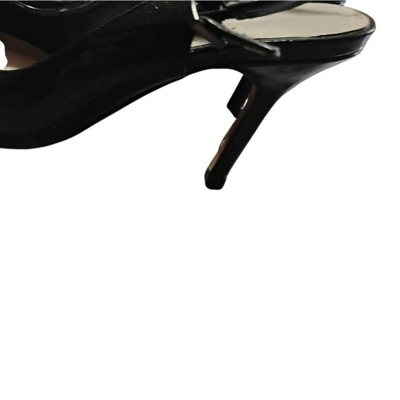 Vince Camuto Shimmering Black Slingback Heels - Picture 3 of 7